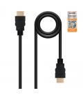 Cable hdmi nanocable 10.15.3601/ hdmi macho - hdmi macho/ 1m/ negro - Imagen 5