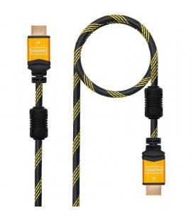 Cable hdmi nanocable 10.15.1602/ hdmi macho - hdmi macho/ 1.5m/ negro/ azul - Imagen 1