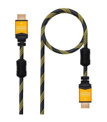 Cable hdmi nanocable 10.15.1602/ hdmi macho - hdmi macho/ 1.5m/ negro/ azul - Imagen 1