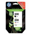 HP Pack de ahorro de 2 cartuchos de tinta original 300 negro/Tri-color - Imagen 2