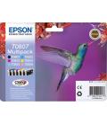 Epson Hummingbird Multipack T0807 6 colores - Imagen 2