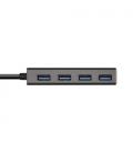 AISENS Hub USB 3.1 USB-C, USB-C/M - 4 x Tipo A/H, Gris, 15 cm - Imagen 5