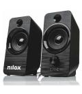 ALTAVOZ PC NILOX 6W NEGRO - Imagen 2