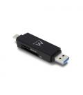 Ewent EW1075 lector de tarjeta USB 3.2 Gen 1 (3.1 Gen 1) Type-A/Type-C Negro - Imagen 9