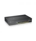 Zyxel GS1920-8HPV2 Gestionado Gigabit Ethernet (10/100/1000) Energía sobre Ethernet (PoE) Negro - Imagen 2