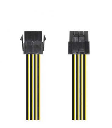 AISENS Cable Alimentación, 8pin/H-4+4pin/M, 30cm - Imagen 1