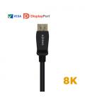 AISENS Cable Displayport Certificado V1.4 8k@60hz, DP/M-DP/M, Negro, 0.5m - Imagen 3