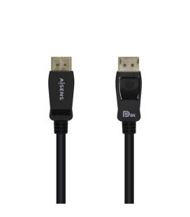 AISENS Cable Displayport Certificado V1.4 8k@60hz, DP/M-DP/M, Negro, 3.0m - Imagen 1