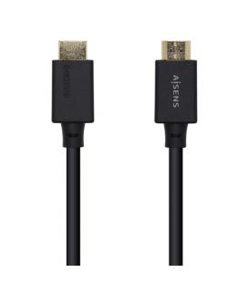 AISENS Cable HDMI V2.1 Ultra Alta Velocidad / HEC 8k@60Hz 48Gbps, A/M-A/M, Negro, 0.5m - Imagen 1