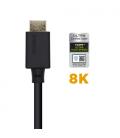 Cable HDMI 2.1 8K Aisens A150-0422/ HDMI Macho - HDMI Macho/ 1.5m/ Certificado/ Negro