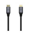 AISENS Cable HDMI V2.1 Ultra Alta Velocidad / HEC 8k@60Hz 48Gbps, A/M-A/M, Gris/Negro, 0.5m - Imagen 1