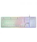 Pack Gaming Mars Gaming MCPX/ Teclado H-MECH + Ratón Óptico + Alfombrilla/ Blanco