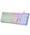 Pack Gaming Mars Gaming MCPX/ Teclado H-MECH + Ratón Óptico + Alfombrilla/ Blanco