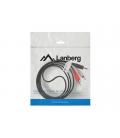 Cable estereo lanberg mini jack 3.5mm - 2x rca macho 1.5m - Imagen 2