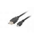 Cable usb lanberg 2.0 macho - micro usb macho 0.3m negro - Imagen 2