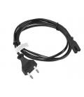 Cable lanberg de alimentacion ocho cee 7 - 16 a iec320 c7 euro (radio) negro 1.8 m - Imagen 2