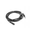 Cable estereo lanberg jack 3.5 mm macho - jack 3.5mm hembra 3m negro - Imagen 2