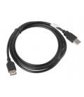 Cable alargador lanberg usb 2.0 macho hembra 1.8m negro - Imagen 2