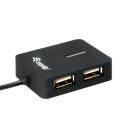 Equip 128952 hub de interfaz USB 2.0 480 Mbit/s Negro - Imagen 3