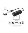 Equip 128955 hub de interfaz USB 2.0 480 Mbit/s Negro - Imagen 2