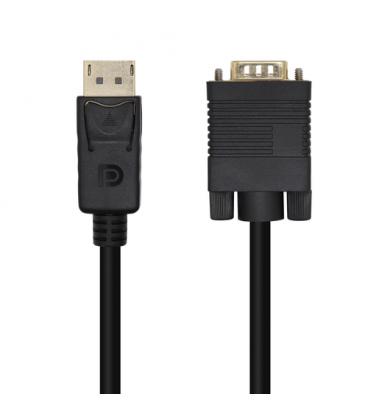 AISENS Cable Conversor DisplayPort A VGA, DP/M-VGA/M, Negro, 3.0m - Imagen 1