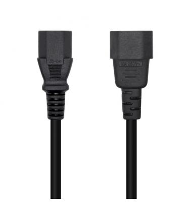 AISENS Cable Alimentación CPU, C13/H-C14/M, Negro, 3.0m - Imagen 1