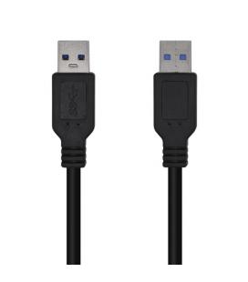 AISENS Cable USB 3.0, Tipo A/M-A/M, Negro, 1.0m - Imagen 1