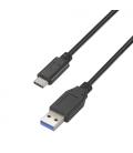 AISENS Cable USB 3.1 Gen 2 10 Gbps 3 A, Tipo C/M-A/M, Negro, 0.5m - Imagen 3