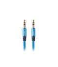 CABLE MINIJACK LANBERG 3.5MM M/M 3 PIN 2M PREMIUM AZUL - Imagen 2