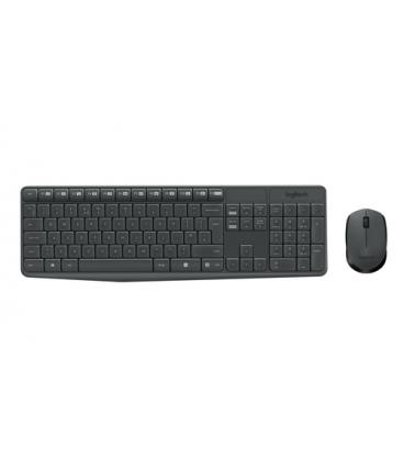 Logitech MK235 teclado RF inalámbrico AZERTY Francés Negro - Imagen 1