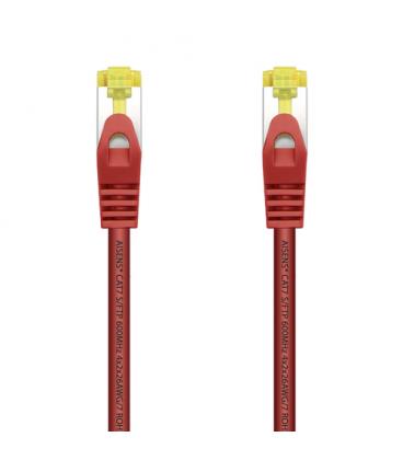 AISENS Cable De Red Latiguillo RJ45 LSZH Cat.7 600 MHz S/FTP PIMF AWG26, Rojo, 25 cm - Imagen 1