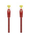 AISENS Cable De Red Latiguillo RJ45 LSZH Cat.7 600 MHz S/FTP PIMF AWG26, Rojo, 25 cm - Imagen 1