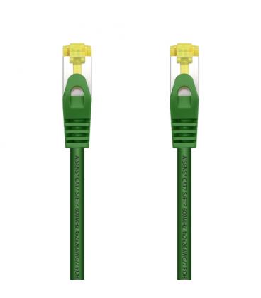 AISENS Cable De Red Latiguillo RJ45 LSZH Cat.7 600 MHz S/FTP PIMF AWG26, Verde, 25 cm - Imagen 1