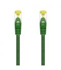 AISENS Cable De Red Latiguillo RJ45 LSZH Cat.7 600 MHz S/FTP PIMF AWG26, Verde, 25 cm - Imagen 1