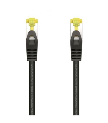 AISENS Cable De Red Latiguillo RJ45 LSZH Cat.7 600 MHz S/FTP PIMF AWG26, Negro, 25 cm - Imagen 1