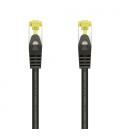 AISENS Cable De Red Latiguillo RJ45 LSZH Cat.7 600 MHz S/FTP PIMF AWG26, Negro, 25 cm - Imagen 1