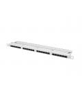 Patch panel lanberg cat.6 utp 24 puertos 0.5u rack 19 gris - Imagen 2