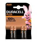 Pack de 4 pilas aaa duracell plus mn2400/ 1.5v/ alcalinas - Imagen 1