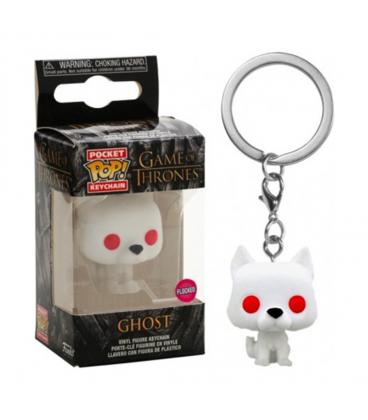 Funko pop keychain llavero juego de tronos fantasma terciopelo flocked edicion especial 45044 - Imagen 1