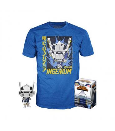 Pop & tee my hero academia tenya iida ingenium (full mech suit) funko + camiseta talla s - Imagen 1