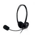 Ewent EW3568 auricular y casco Auriculares Alámbrico Diadema Calls/Music USB tipo A Negro - Imagen 1