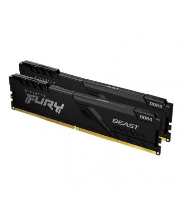 DDR4 KINGSTON FURY BEAST 32 GB 2 X 16GB 3200 NEGRO - Imagen 1