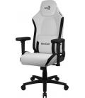 Aerocool CROWNMOONSW Blanco, Silla Gaming Ergonómica, Cojines Ajustables, Cuero Sintético Premium - Imagen 1