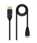 Nanocable Cable conversor DISPLAYPORT a HDMI, DP/M - HDMI/M, Negro, 2.0 M - Imagen 3