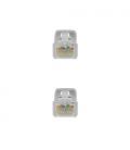 Nanocable Cable de red latiguillo RJ45 LSZH Cat.6A UTP AWG24, Gris, 2.0 m - Imagen 4