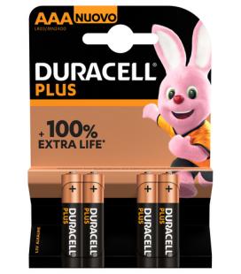 Duracell Pila Alcalina Plus Power LR3 AAA Pack-4