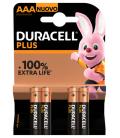 Duracell Pila Alcalina Plus Power LR3 AAA Pack-4