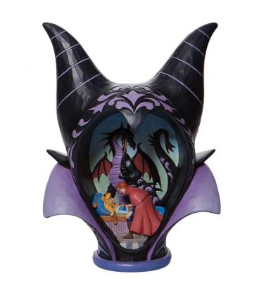 Figura enesco disney diorama la bella durmiente malefica style - Imagen 1