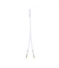 Nanocable Cable Adaptador Audio Jack 3.5/H de 4 Pines a 2 Jack 3.5/M de 3 Pines, Blanco, 20 Cm - Imagen 3