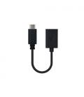 Nanocable USB 2.0, 0.15m cable USB 0,15 m USB C USB A Negro - Imagen 3